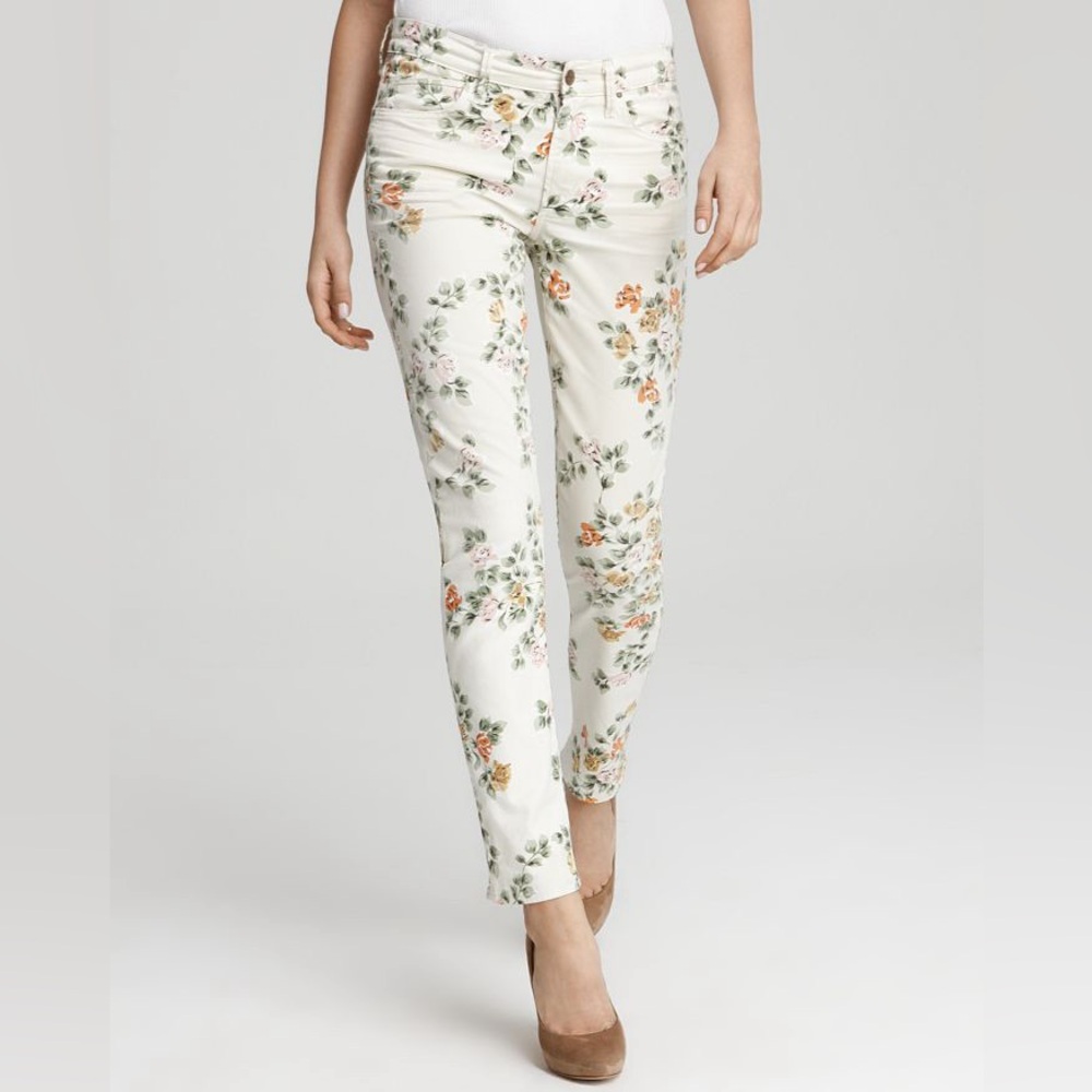 Citizen of Humanity Thompson floral medium rise 29” skinny size 27